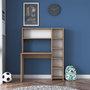 Hanah Home HA104 - 2025 Escritorio de estudio con estantería Roble